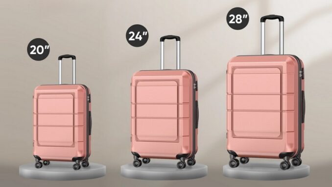 Luggage Features – Sizes (Carry On Medium Large)